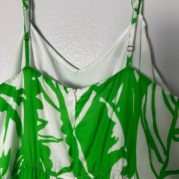 LILLY PULITZER Green White Boom Boom Jumpsuit Women’s Size 1X - Picture 13 of 16